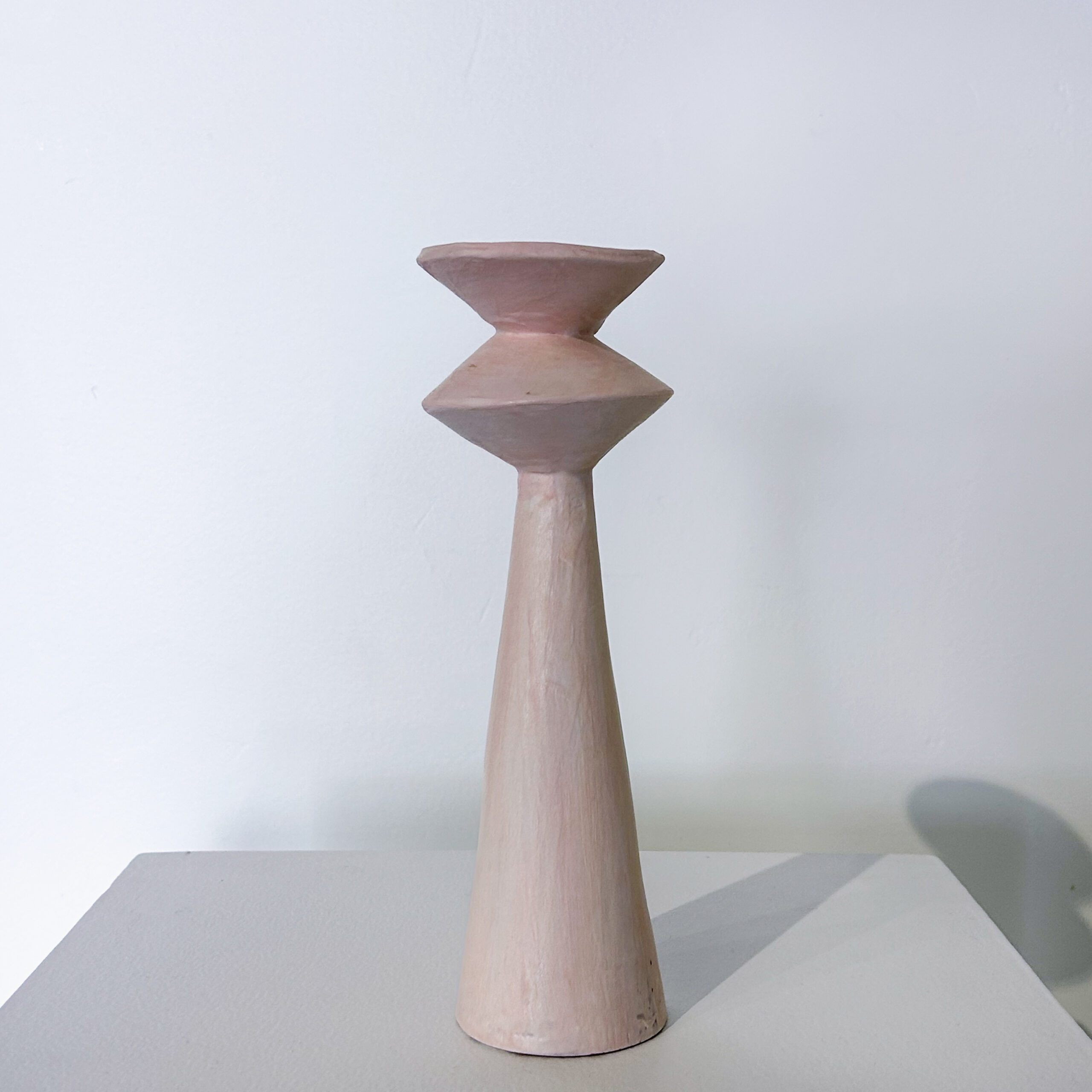 Pink diamond candle holder