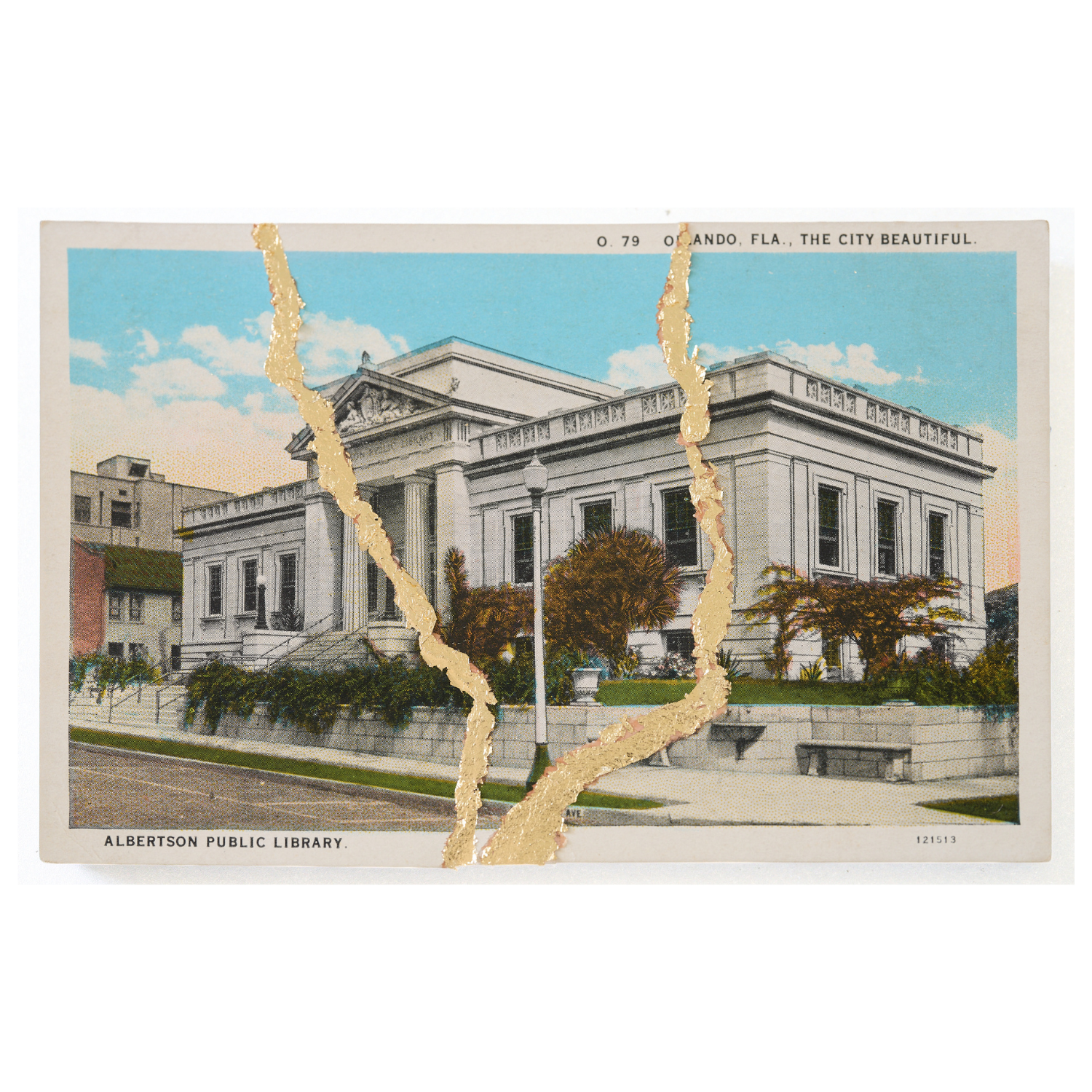 Albertson Public Library, Postcard