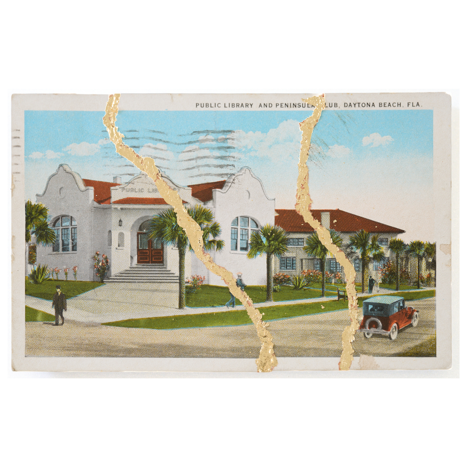 Public Library & Peninsula Club, Postcard